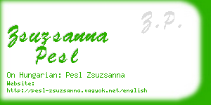 zsuzsanna pesl business card